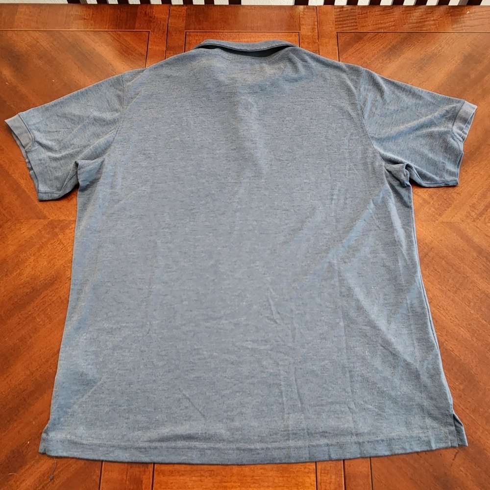 Columbia Mens Utili-izer Polo Shirt Large Blue Performance Golf Hiking XM0707 L - Picture 5 of 7